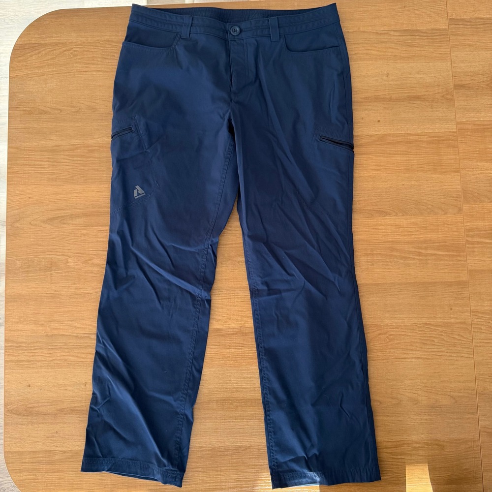 Eddie Bauer First Ascent Guide Pro Pants Womens P12 Navy Blue Hiking Cargo